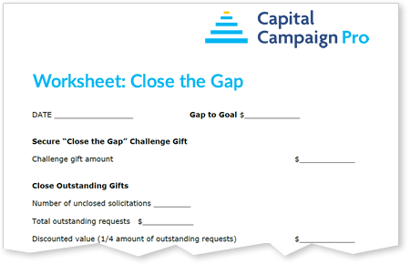 Close the Gap (to Goal) Worksheet