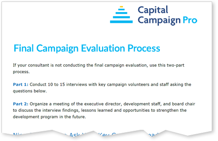 Final Campaign Evaluation Process
