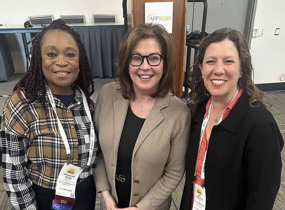 Capital Campaign Pro's Jacqueline House, Tammy Zonker, and Amy Eisenstein