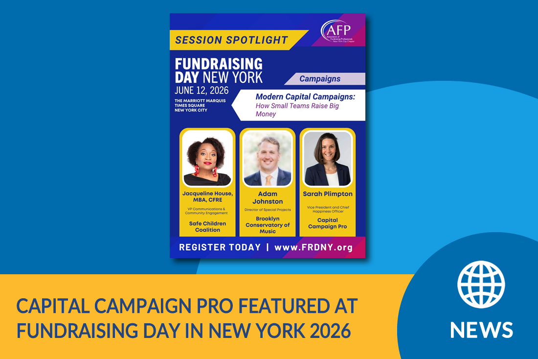 News: Capital Campaign Pro Featured at Fundraising Day in NYC 2026