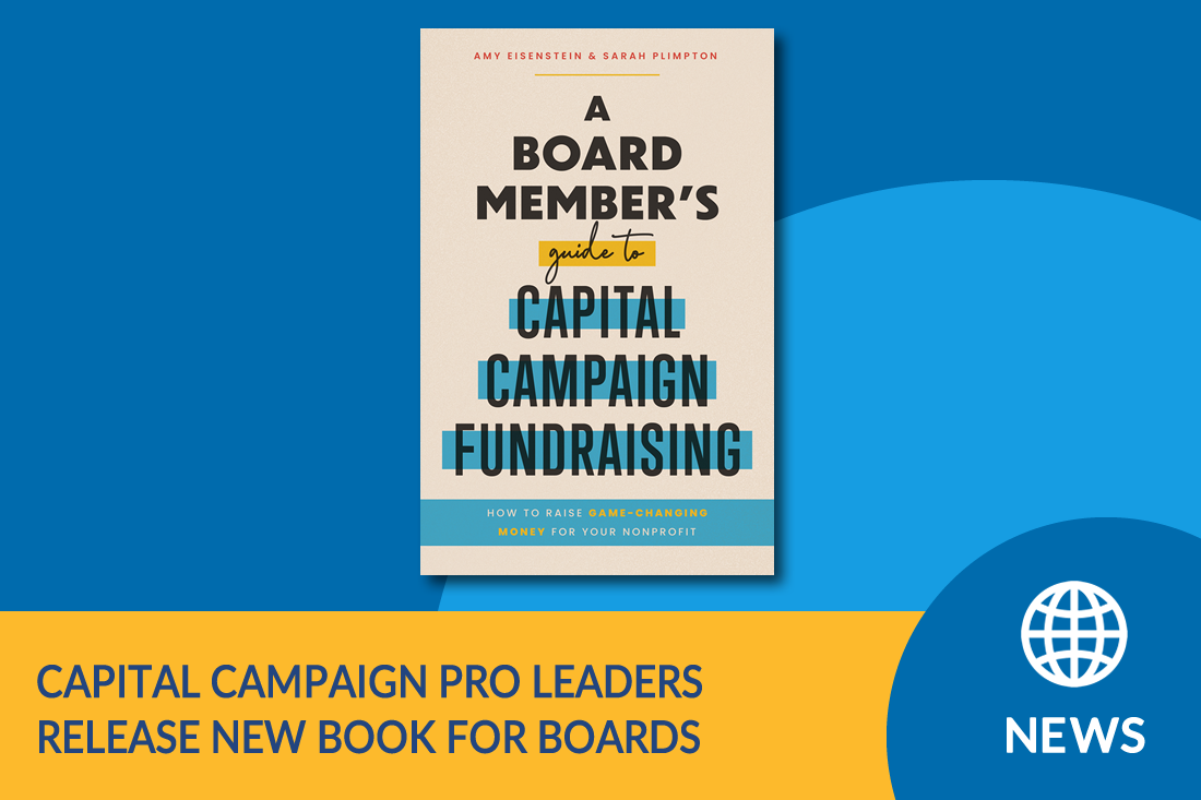 News: Capital Campaign Pro Leaders Release New Book for Nonprofit Board Members